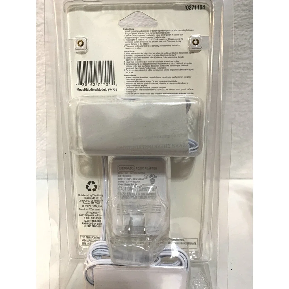 Carole Towne AC Switching Power Adapter 4 Output Jacks 3V #271104 SEALED